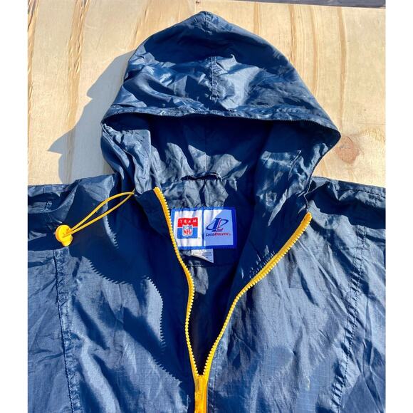 VTG‎ 1999 Super Bowl XXXIII Miami Windbreaker Jacket Men's Blue Sz L Pre-Owned - Picture 4 of 10